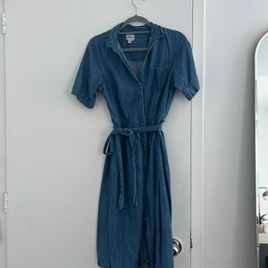 J. Crew Chambray Shirt Dress - Size 4